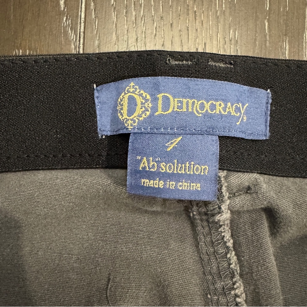 Democracy Absolution Gray Straight Pants Raw Hem - image 5